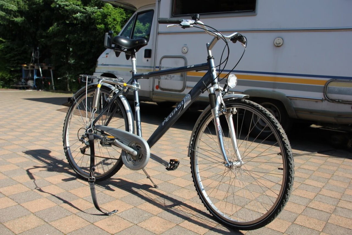 Montage Trixie Bike Set 16: bereit zur Abfahrt.