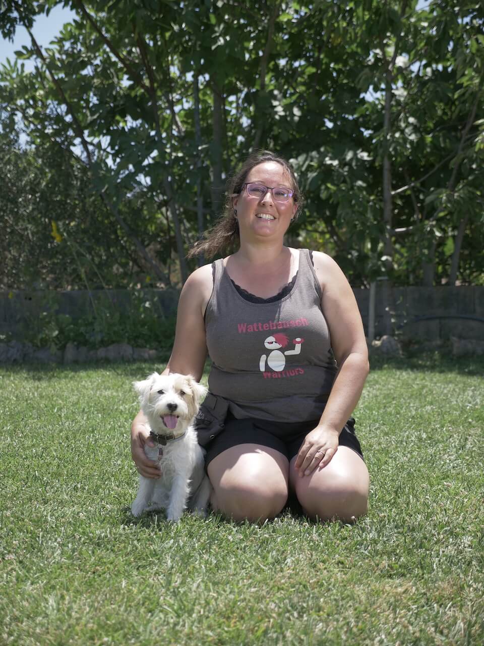 Testhund-Aushilfe Zoe mit Stefanie