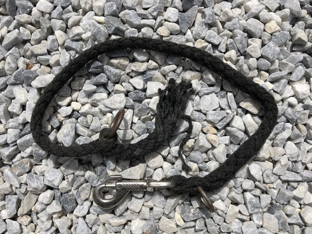 elropet, 4fach verstellbare Doppelleine mit gerissenem Ende
