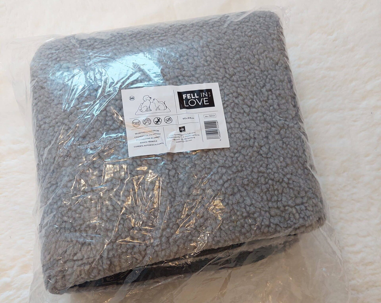 Die Wärmedecke von riijk kam kompakt verpackt bei uns an.